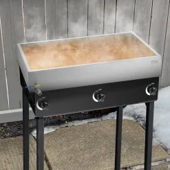 VEVOR Maple Syrup Evaporator Pan, 22.4 Gallon, 325 Cups of 8.8oz Maple Syrup, Flat Evaporator Pan with 1 Valve and 3 Heating Methods, 304 Stainless Steel Maple Syrup Pan for Home, Outdoor