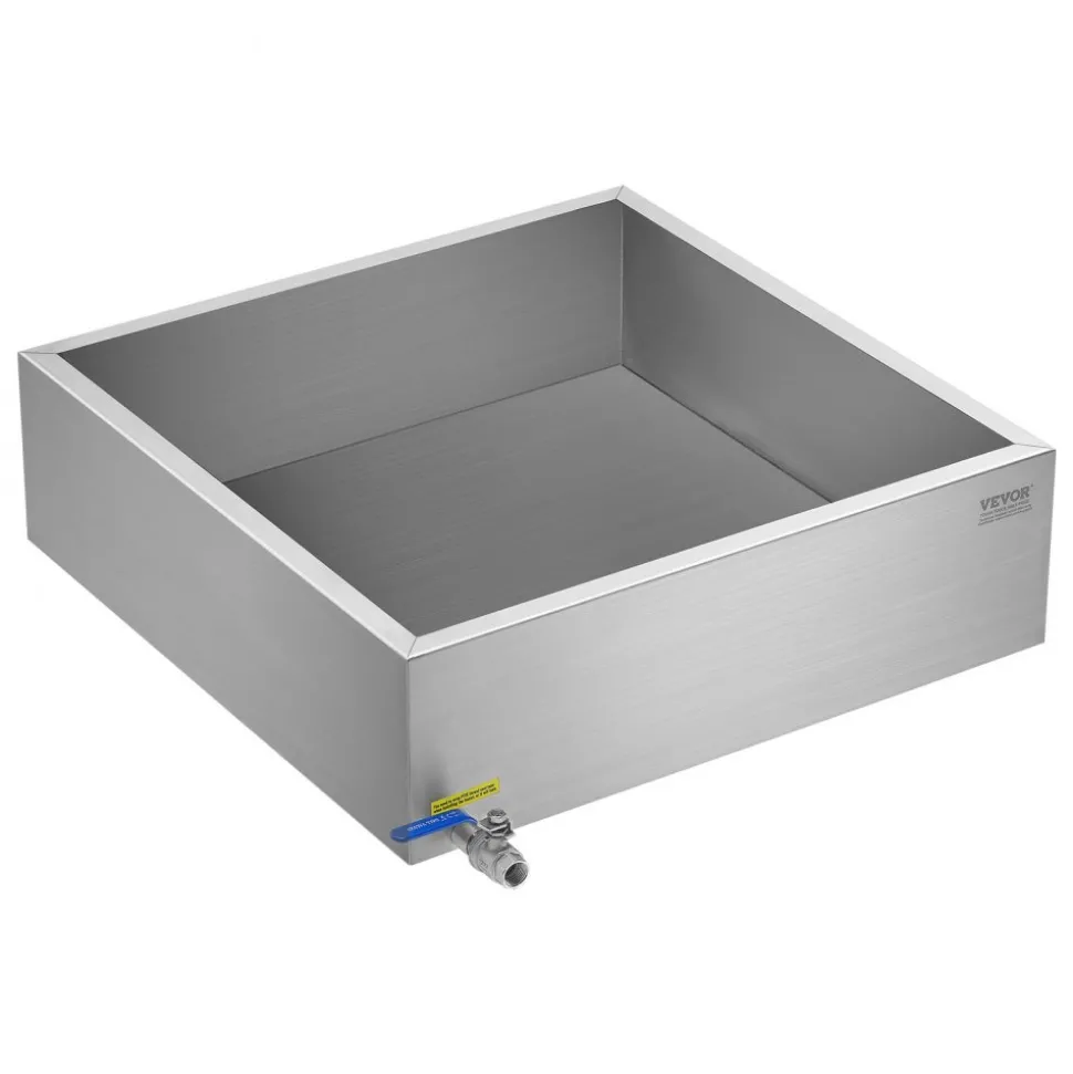 VEVOR Maple Syrup Evaporator Pan, 17.5 Gallon, 254 Cups of 8.8oz Maple Syrup, Flat Evaporator Pan with 1 Valve and 3 Heating Methods, 304 Stainless Steel Maple Syrup Pan for Home, Outdoor