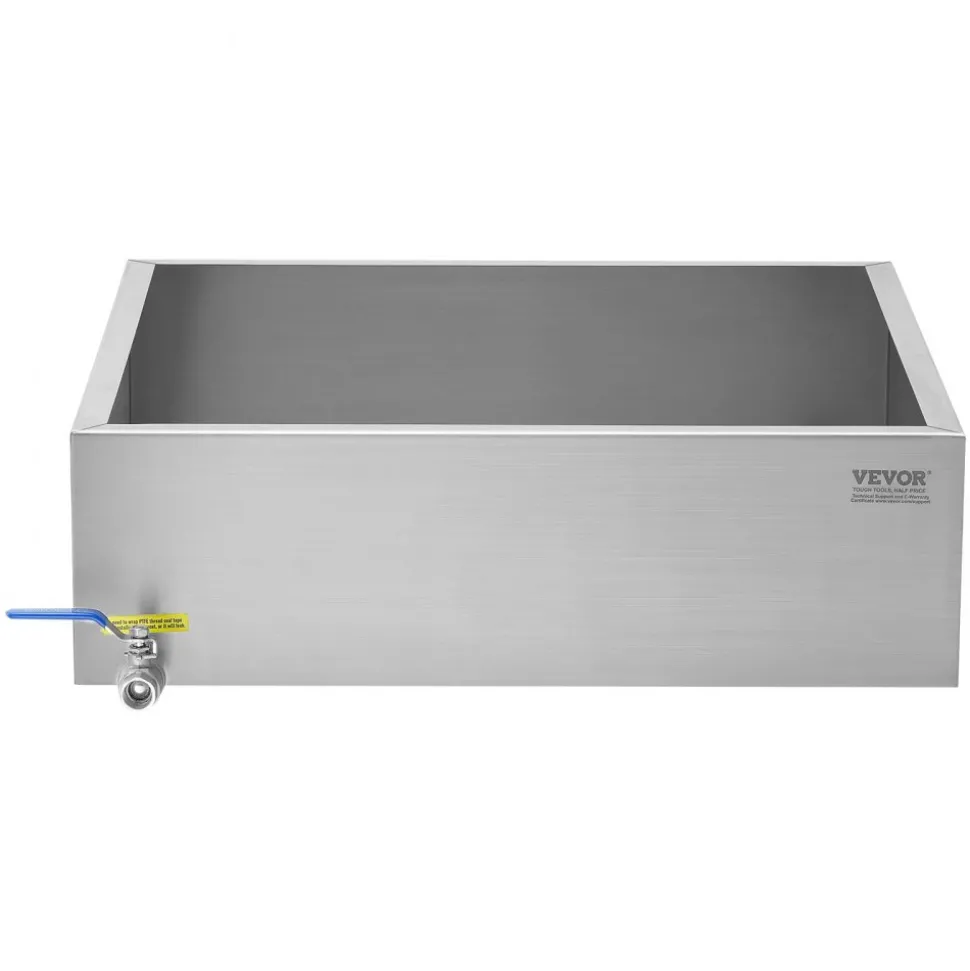 VEVOR Maple Syrup Evaporator Pan, 17.5 Gallon, 254 Cups of 8.8oz Maple Syrup, Flat Evaporator Pan with 1 Valve and 3 Heating Methods, 304 Stainless Steel Maple Syrup Pan for Home, Outdoor
