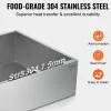 VEVOR Maple Syrup Evaporator Pan, 47 Gallon, 683 Cups of 8.8oz Maple Syrup, Flat Evaporator Pan with Thermometer, 2 Valves and 3 Heating Methods, 304 Stainless Steel Maple Syrup Pan for Home, Outdoor