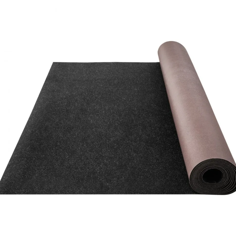 VEVOR Marine Carpet, 6 x 36 ft Boat Carpeting, Charcoal Black Marine Grade Boat Carpet, Indoor/Outdoor Marine Carpeting with Water-proof TPR Backing, Water-proof Carpet Roll for Home, Patio, Porch, De