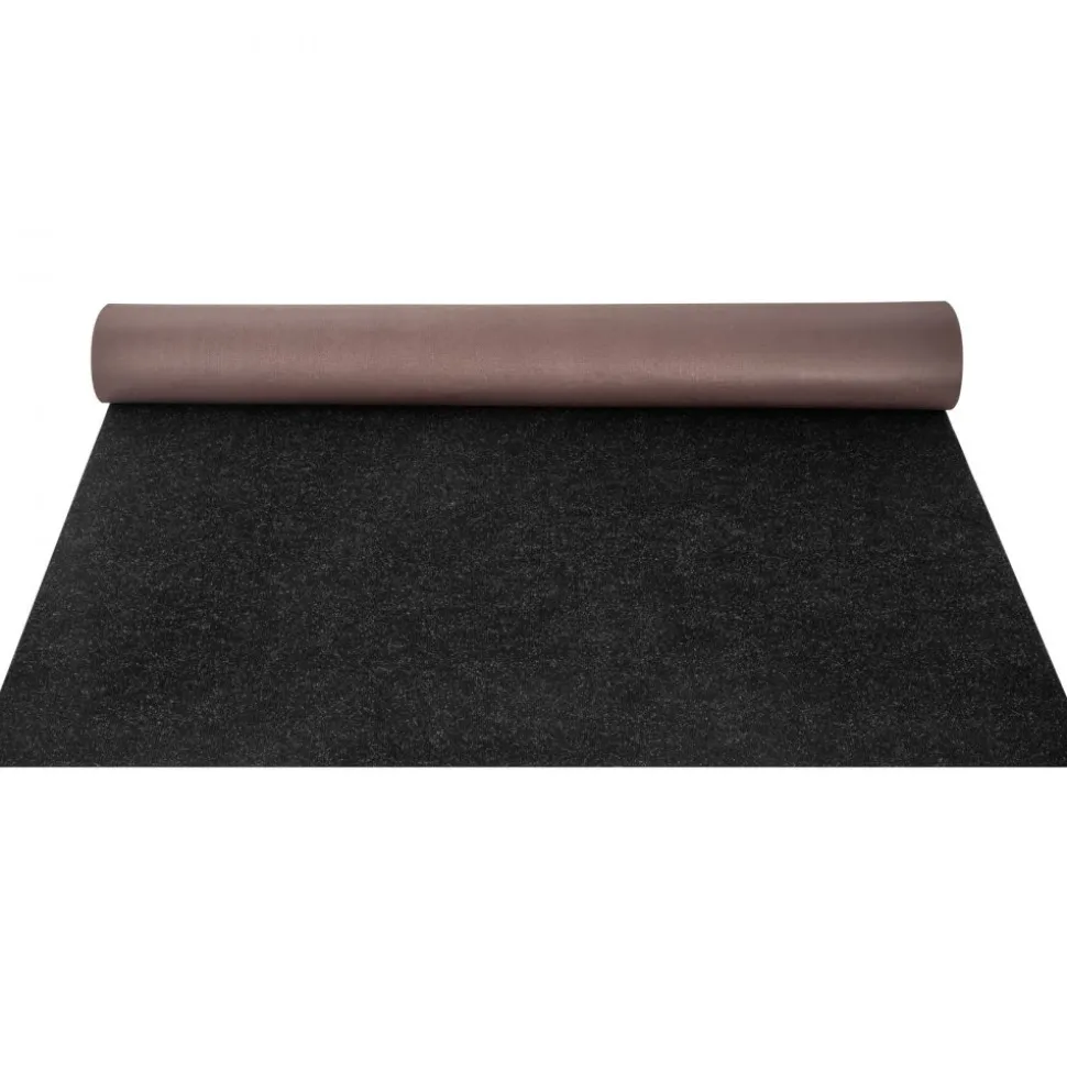 VEVOR Marine Carpet, 6 x 36 ft Boat Carpeting, Charcoal Black Marine Grade Boat Carpet, Indoor/Outdoor Marine Carpeting with Water-proof TPR Backing, Water-proof Carpet Roll for Home, Patio, Porch, De