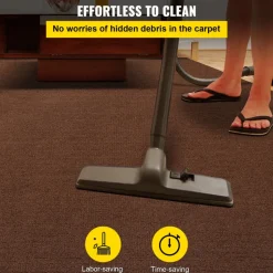 VEVOR Marine Carpet, 6 x 23 ft Boat Carpeting, Deep Brown Marine Grade Boat Carpet, Indoor/Outdoor Marine Carpeting with Water-Proof TPR Backing, Water-Proof Carpet Roll for Home, Patio, Porch, Deck