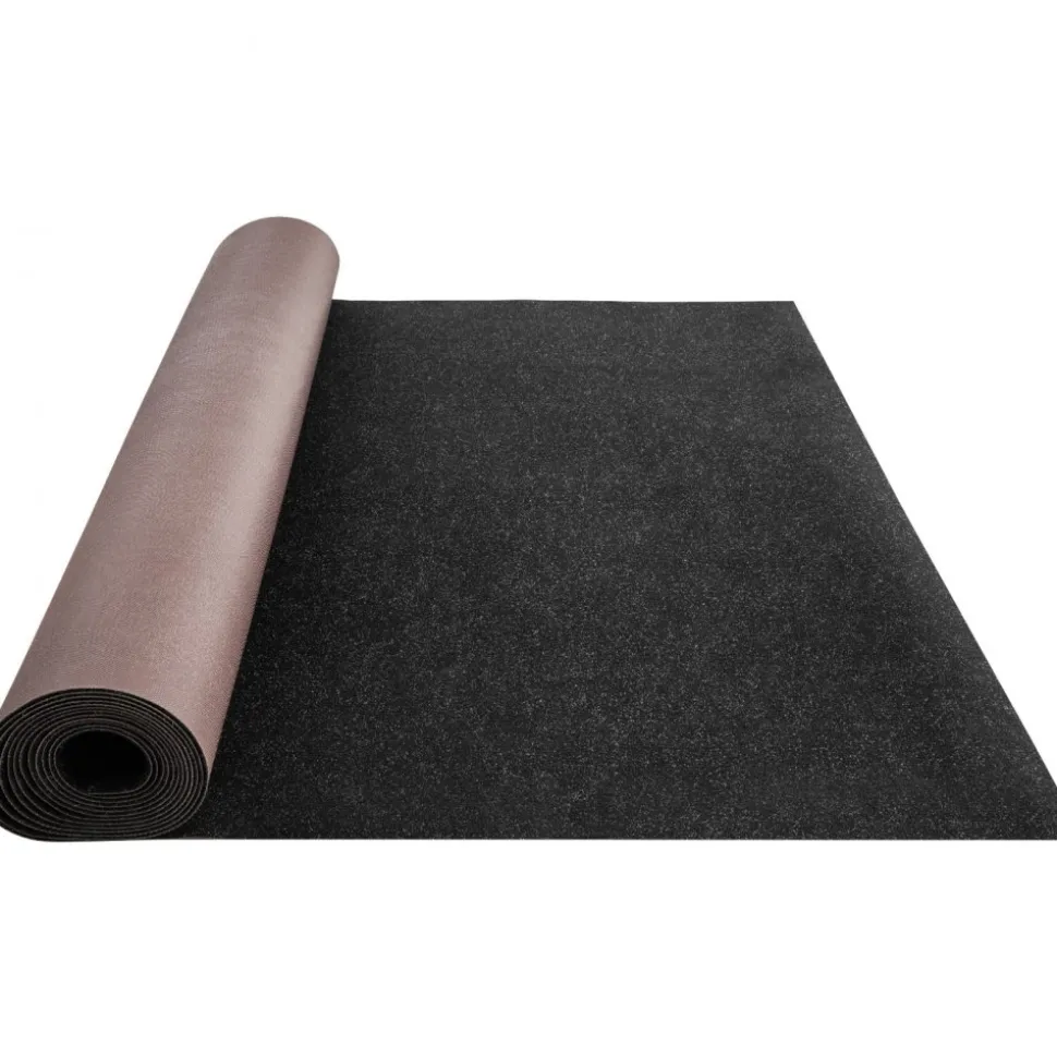 VEVOR Marine Carpet, 6 x 18 ft Boat Carpeting, Charcoal Black Marine Grade Boat Carpet, Indoor/Outdoor Marine Carpeting w/ Water-proof TPR Backing, Water-proof Carpet Roll for Home, Patio, Porch, Deck