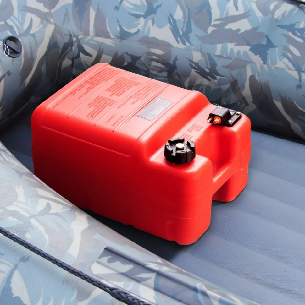 VEVOR Marine Tank, 6.34-Gallon/24-L Marine Portable Tank Outboard Marine Boat Transfer Tank with 9.8ft Hose, Gauge for Outboard Engine Boats, Yacht, Fishing Boat, Deck Boat, Red