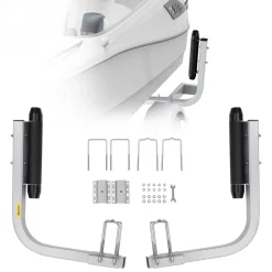 VEVOR Marine Trailer Guide Set, 20.5” Flexibly Adjustable Poles, Pair of Steel Anti-Rust Guides, Durable Roller Support for Ski, Fishing, or Sailboat Trailers 2024
