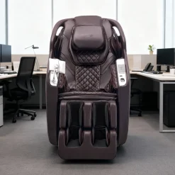 VEVOR Massage Chair, 4D Full Body Zero Gravity Recliner with SL Track, Yoga Stretch, AI Voice Control, Heat, Foot Roller, Retractable Pedal, 36 Airbags, LCD, Armrest Controls, Rolling Base