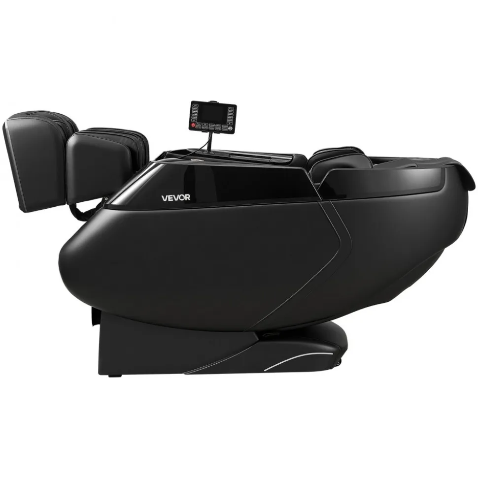VEVOR Massage Chair, 4D Zero-Gravity Full Body Massage Chair with Extendable Footrest, Automatic Modes, Airbags, Waist & Leg Heating, Bluetooth Speaker, Touchscreen Control, for Home and Office Use