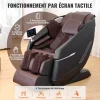 VEVOR Massage Chair with Flexible SL-Track, Full Body Zero Gravity Recliner, 10-18 Auto Modes, 3D Shiatsu, Heating, Bluetooth Speaker, Airbag, Foot Roller, and Touch Screen