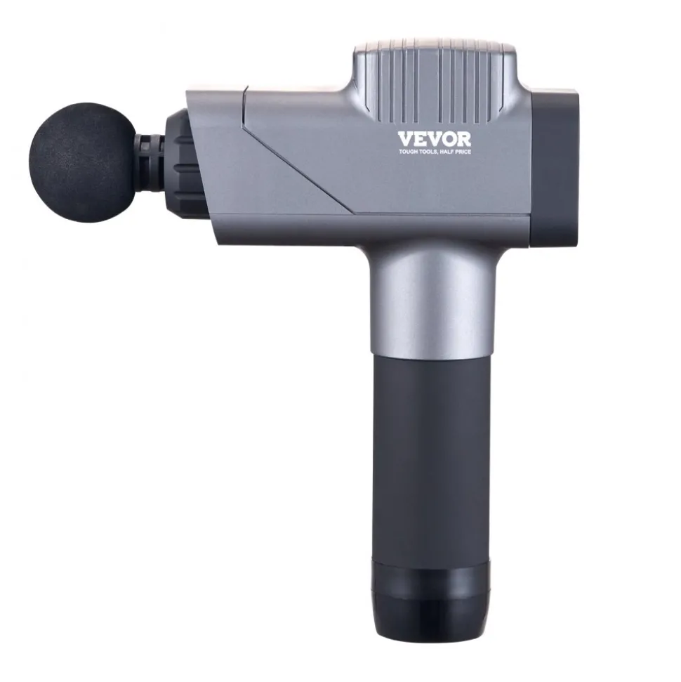 VEVOR Massage Gun Deep Tissue, Percussion Muscle Massager for Athletes - with 8 Speed Levels & 6 Massage Heads, 16V 2500mAh Batteries, Handheld Massage Gun for Pain Relief, Muscle Relaxation