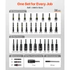 VEVOR Master Magnetic Impact Nut Driver Set 34-Piece, Metric & SAE Sizes, with Nut Setter, Quick Release Extension, Wing Nut Driver, Storage Box, Versatile for Automotive, Machinery, and DIY Tasks