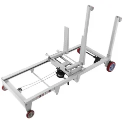 VEVOR Material Lift Winch Stacker, 551 lbs Capacity Pallet Truck Dolly, 70 in Max Lifting Height Manual Winch Stacker, Multifunctional Manual Pallet Truck Stacker with Wheels and Adjustable Fork