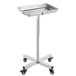 VEVOR Mayo Stand, Stainless Steel Mayo Tray, Load Capacity up to 35 lbs, Adjustable Height 25.2