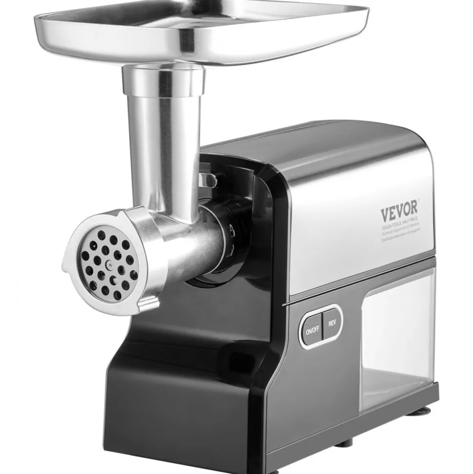 VEVOR Meat Grinder, 4.2 Lbs/Min Capacity Electric Meat Grinders with Blade, Grinding Plate, Sausage Maker, Kubbe Kit, Burger Press, Chopper Attachment, Stainless Steel Meat Mincer for Home Kitchen