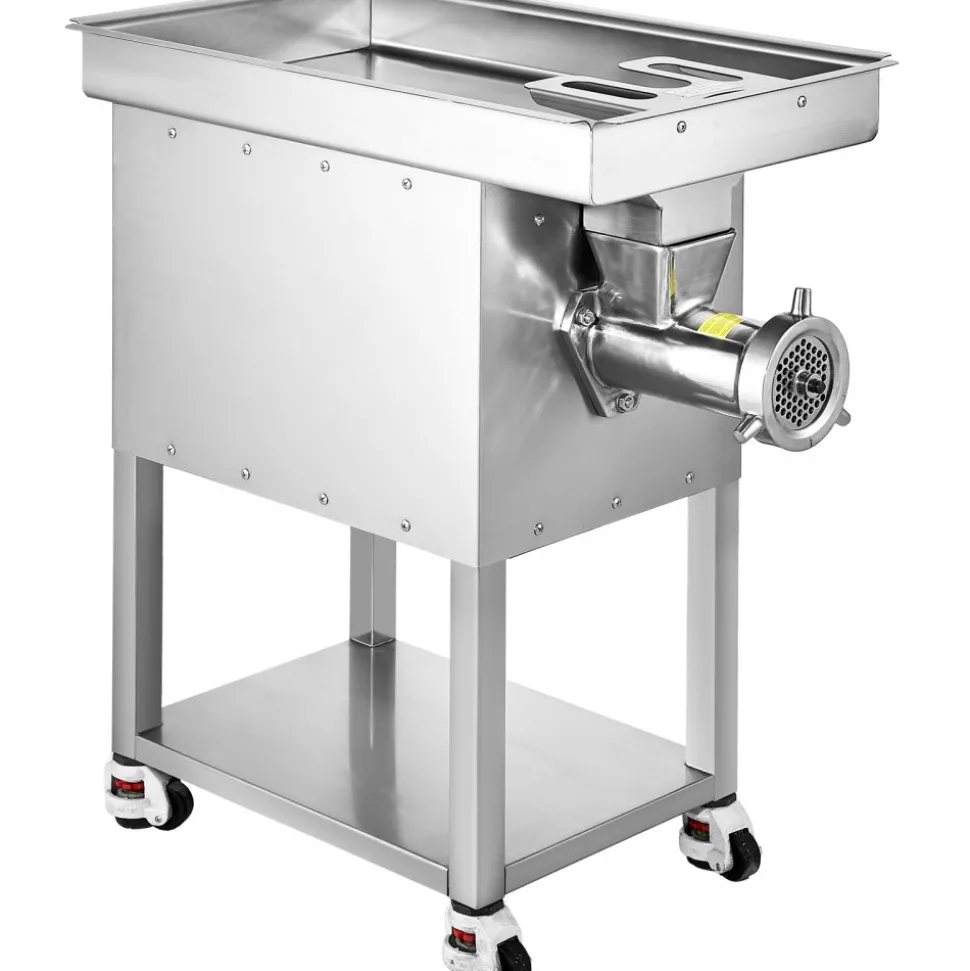 VEVOR Meat Grinder, 22 Lbs/Min Capacity Electric Meat Grinders w/ Blade, Grinding Plate, Sausage Maker, Stainless Steel Commercial Meat Mincer for Kitchen Restaurant Butcher Store