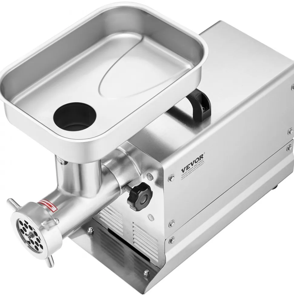 VEVOR Meat Grinder, 11 Lbs/Min Capacity Electric Meat Grinders with Blade, Grinding Plate, Sausage Maker, Stainless Steel Commercial Meat Mincer for Kitchen Restaurant Butcher Store