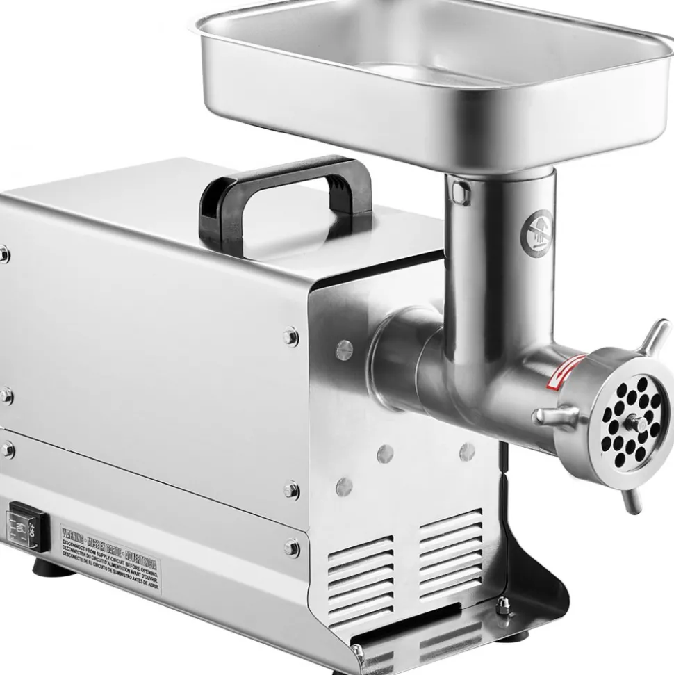 VEVOR Meat Grinder, 11 Lbs/Min Capacity Electric Meat Grinders with Blade, Grinding Plate, Sausage Maker, Stainless Steel Commercial Meat Mincer for Kitchen Restaurant Butcher Store