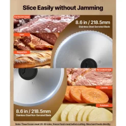 VEVOR Meat Slicer, 8.6