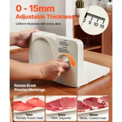 VEVOR Meat Slicer, 6.7