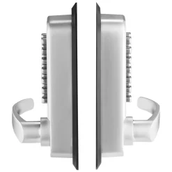 VEVOR Mechanical Keyless Entry Door Lock, 14 Key Mechanical Door Lock, Mechanical Keypad Door Lock with Handle, Double-Sided Stainless Steel Waterproof Keyless Gate Lock, for Home Office Yard, Sliver