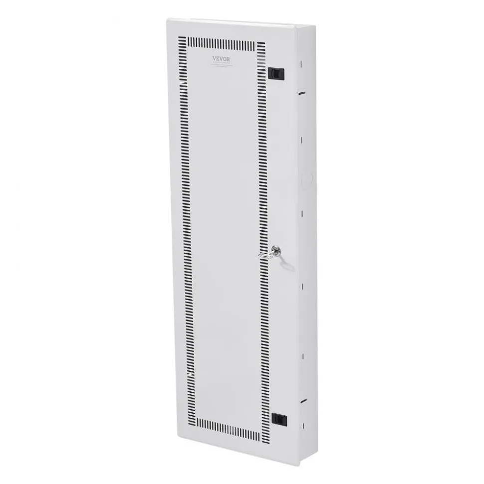 VEVOR Media Enclosure, 42-Inch, Structured Media Center with Vented Hinged Door, Cable Management Box, Structured Wiring Multi-Media Cabinet, Recessed Electrical Media Box, for Network Distribution