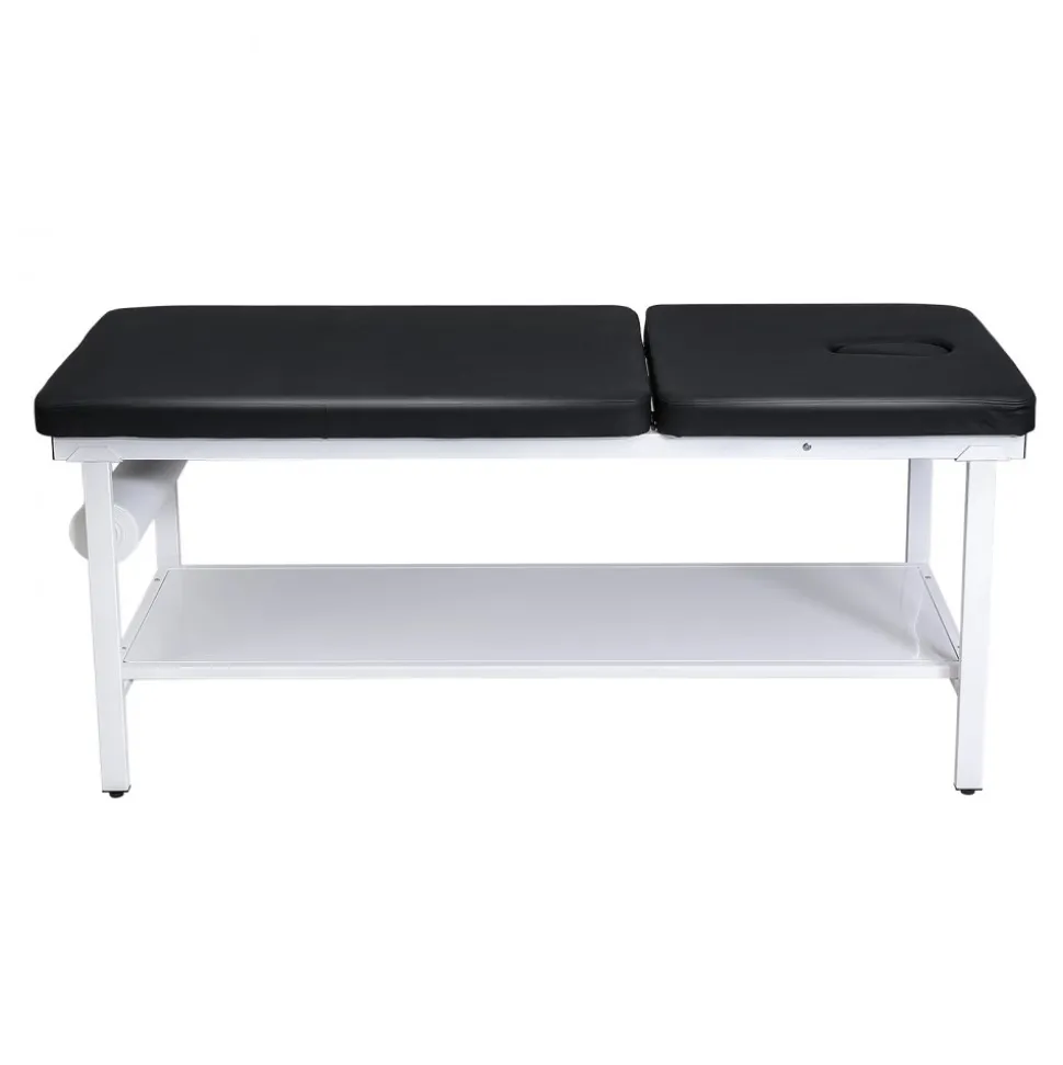 VEVOR Medical Exam Table, 500LBS Loading Medical Examination Bed with 0°–40° Adjustable Backrest, Physical Therapy Exam Table with Storage Shelf & Paper Roll Dispenser for Hospital Clinic Rehab Center