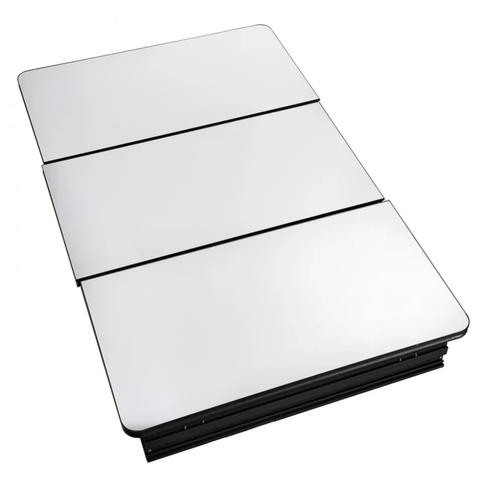 VEVOR Medicine Cabinet, 25.5 x 40 inch, Medicine Cabinet for Bathroom with Mirror, Aluminum Frame Bathroom Wall Cabinet, 4-layer Adjustable Shelves, Recessed & Wall-mounted Installation
