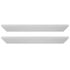 VEVOR Melamine Shelves, 2 Piece, Wooden Cabinet Shelves Cut to Size for Closet System, Replacement Cabinet Shelf, Versatile Use Wardrobe Board for Closets, Cabinets, or any custom Shelving Needs