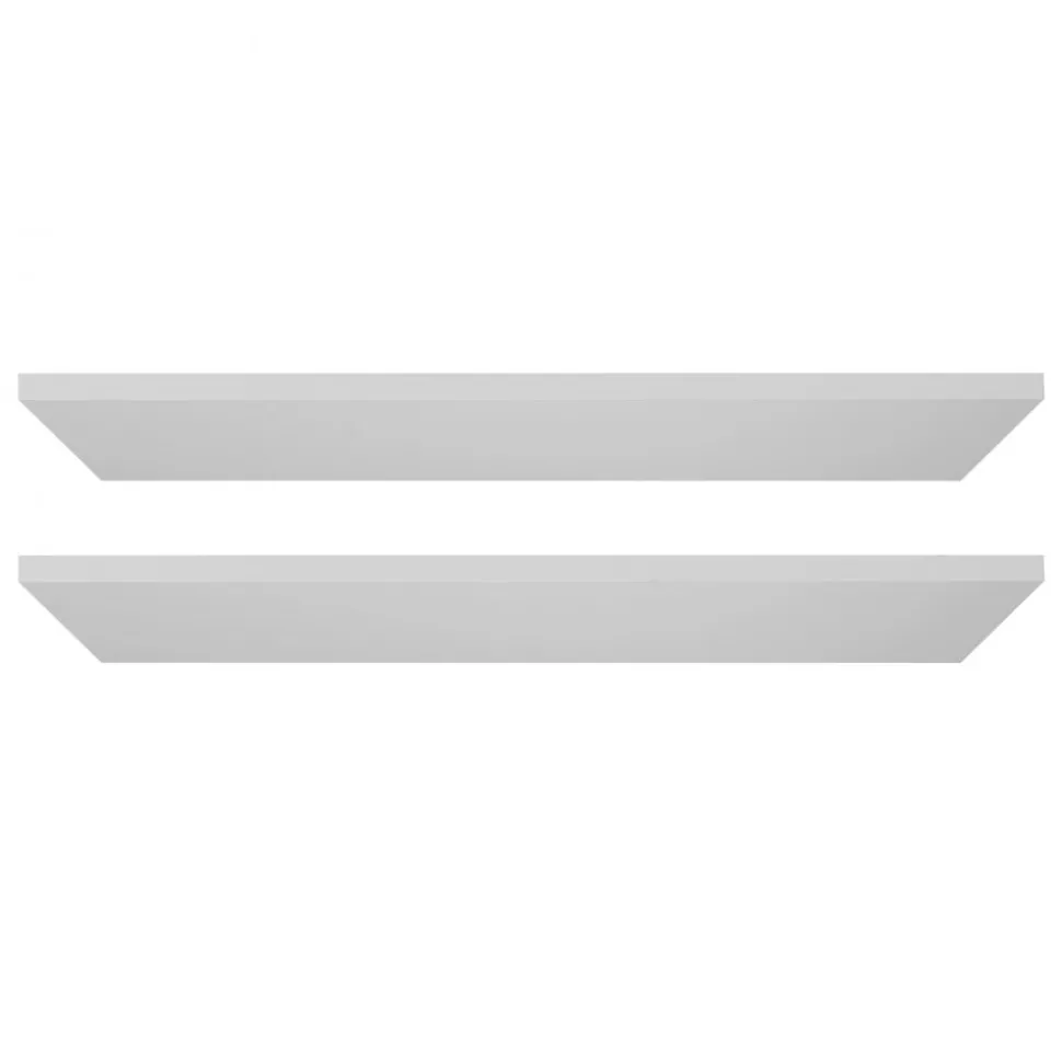 VEVOR Melamine Shelves, 2 Piece, Wooden Cabinet Shelves Cut to Size for Closet System, Replacement Cabinet Shelf, Versatile Use Wardrobe Board for Closets, Cabinets, or any custom Shelving Needs