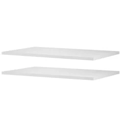 VEVOR Melamine Shelves, 2 Piece, Wooden Cabinet Shelves Cut to Size for Closet System, Replacement Cabinet Shelf, Versatile Use Wardrobe Board for Closets, Cabinets, or any custom Shelving Needs