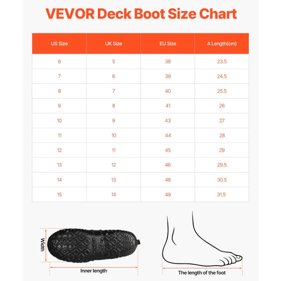 VEVOR Men's Rubber Boots, Protective Footwear, Waterproof Anti Slip Hunting Boots, Gardening Insulated Mud Boots, Protective Footwear, Lightweight & Durable, for Manufacturing, Farming, Size 12 US