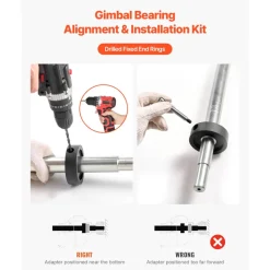 VEVOR Mercruiser Alignment Tool & Gimbal Bearing Puller Set, Compatible with Mercruisers, OMC, Volvo Cobra Bell Housings, Engine Alignment Bearing Puller Seal Bellow Expander Tools Puller Installer