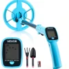 VEVOR Metal Detector, 4", Lightweight Metal Detector with LCD Display, 6" IP68 Waterproof Search Coil, Adjustable 25.6"-36.6" High Accuracy Gold Detector, Easy to Use, for Detecting Gold Exploration