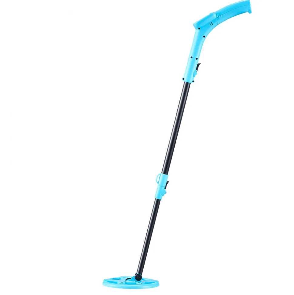 VEVOR Metal Detector, 4", Lightweight Metal Detector with LCD Display, 6" IP68 Waterproof Search Coil, Adjustable 25.6"-36.6" High Accuracy Gold Detector, Easy to Use, for Detecting Gold Exploration