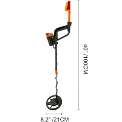 VEVOR Metal Detector Waterproof Disc Metal detectors Underwater Underground high Accuracy LCD Display Metal Detector for Adults and Children Headphone Automatic Detector (Yellow 3010)