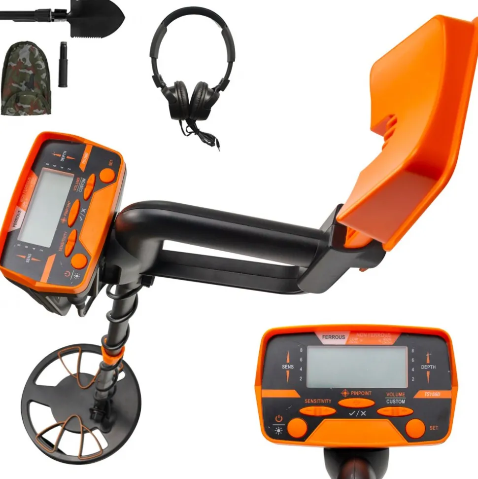 VEVOR Metal Detector Waterproof Disc Metal detectors Underwater Underground high Accuracy LCD Display Metal Detector for Adults and Children Headphone Automatic Detector (Yellow 3010)