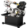 VEVOR Metal Horizontal Band Saw, 7 x 8.25 in Rectangular Cutting Capacity, 110/220V Vertical Cutting Bandsaw with 1.1 kW Motor, 0-45° Angle Adjustment, Variable Speed, for Metal, Wood, and Plastic