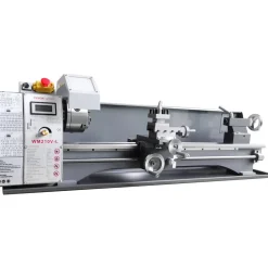 VEVOR Metal Lathe Machine, 211 mm x 750 mm, Precision Benchtop Power Metal Lathe, 0-2500 RPM Continuously Variable Speed, 750W Brushless Motor Metal Gears, with Tool Box for Processing Precision Parts