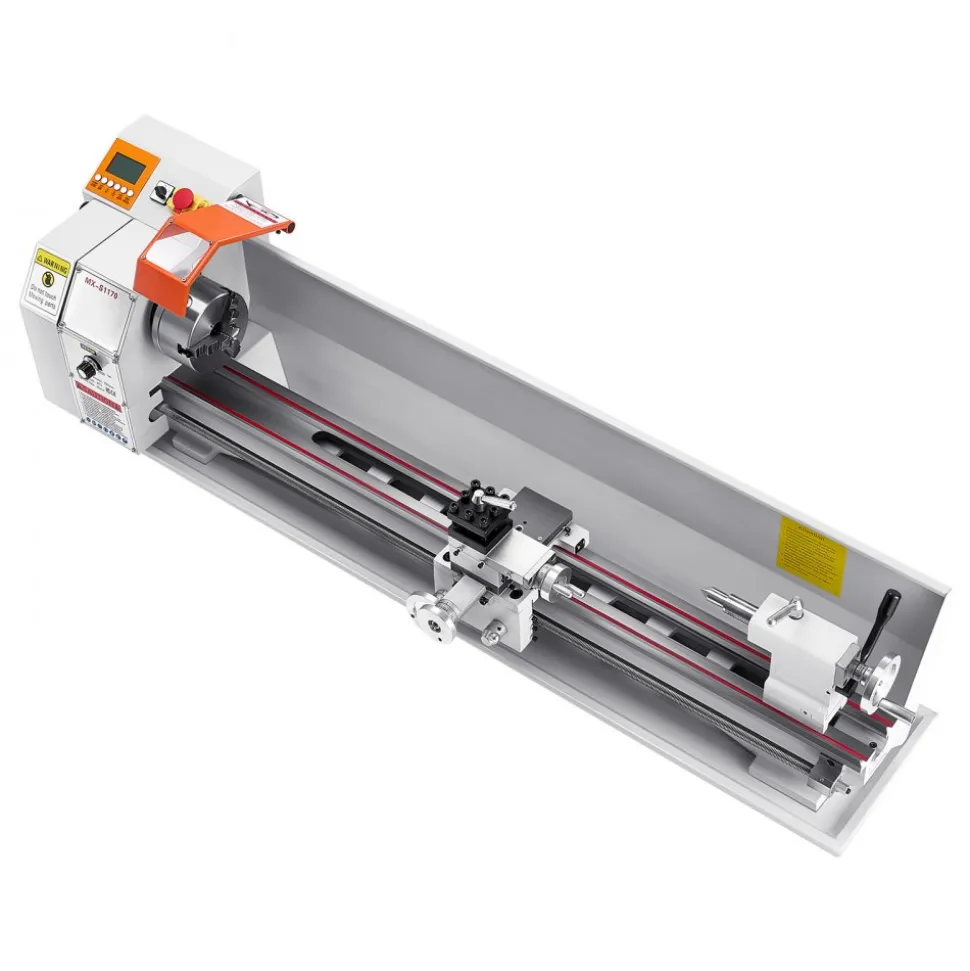 VEVOR Metal Lathe Machine, 8.7 x 39 in, Precision Bench Power Metal Lathe, Automatic Feed, 0-2500 RPM Variable Speed, 1250W Brushless Motor, for Processing Precision Parts Soft Metals Wood Plastics