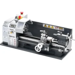 VEVOR Metal Lathe, 8 x 16 in, 550W Benchtop Lathe Machine, 0-2500 RPM Variable Speed, with 0.0003 in Spindle Accuracy Metal Gear, for Processing Precision Parts Imperial/Metric Thread Soft Metals Wood