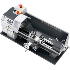 VEVOR Metal Lathe, 8 x 16 in, 550W Benchtop Lathe Machine, 0-2500 RPM Variable Speed, with 0.0003 in Spindle Accuracy Metal Gear, for Processing Precision Parts Imperial/Metric Thread Soft Metals Wood
