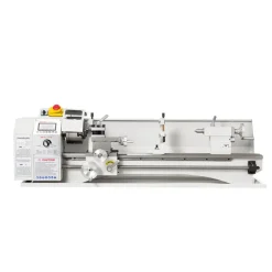 VEVOR Metal Lathe 8.7 x 30 in 1100W Benchtop Lathe Machine Variable Speed, 3000 RPM Max Spindle Speed, with Metal Gear, Brushless Motor, 8 Metric 8 Imperial Threads, for Metalworking Threading Turning