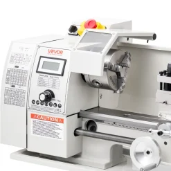 VEVOR Metal Lathe 8 x 16 in 650W Benchtop Lathe Machine Variable Speed, 2500 RPM Max Speed with Metal Gear, Reversible Direction, 14 Metric 10 Imperial Threads, for Precision Metalworking Turning