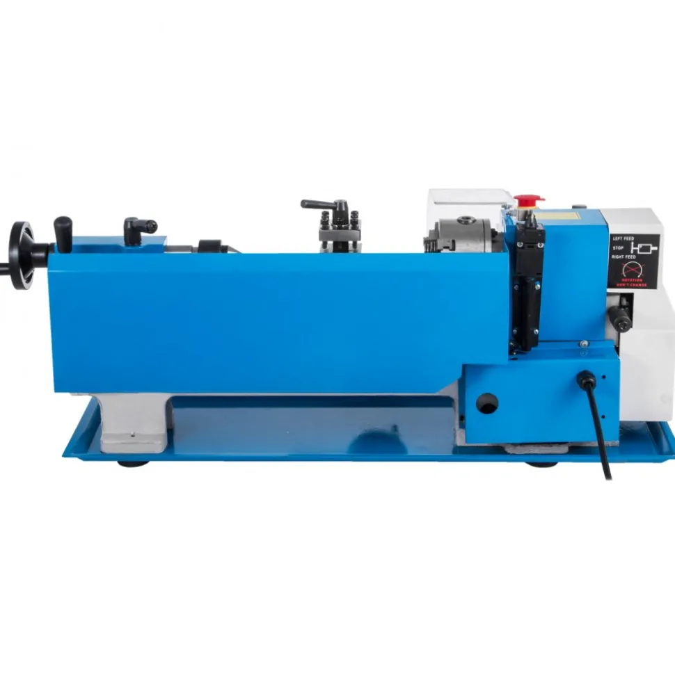 VEVOR Metal Lathe 7"x12",Precision Bench Top Mini Metal Lathe 550W, Metal Lathe Variable Speed 50-2500 RPM Nylon Gear With A Movable Lamp for Precision Parts Processing