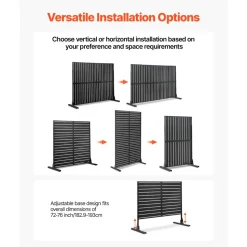 VEVOR Metal Privacy Screen, 44