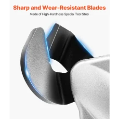 VEVOR Metal Shear/Cutter Drill Attachment, Sheet Metal Cutter with 360-Degree Pivoting Head, Sharp Blades,Ideal for 18 GA Galvanized Steel, 20 GA Stainless Steel, Aluminum Plate, Plastic, Cardboard