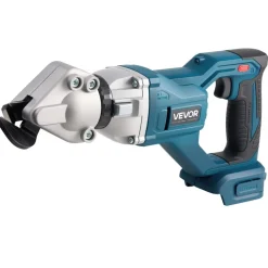 VEVOR Metal Shear, Sheet Metal Cutter Cordless with 360-Degree Pivoting Head, Double Blades, 25000 RPM Speed, Cuts 18 GA Galvanized Steel, 20 GA Stainless Steel, Aluminum Plate, Plastic, Cardboard