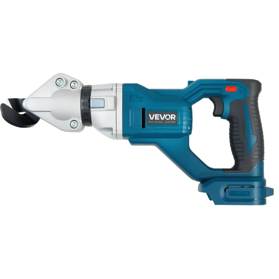 VEVOR Metal Shear, Sheet Metal Cutter Cordless with 360-Degree Pivoting Head, Double Blades, 25000 RPM Speed, Cuts 18 GA Galvanized Steel, 20 GA Stainless Steel, Aluminum Plate, Plastic, Cardboard