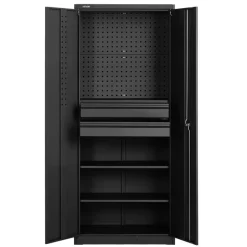 VEVOR Metal Storage Cabinet, 180 lbs Shelf Load Capacity, 70.87