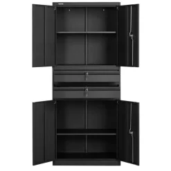 VEVOR Metal Storage Cabinet, 180 lbs Shelf Load Capacity, 70.87